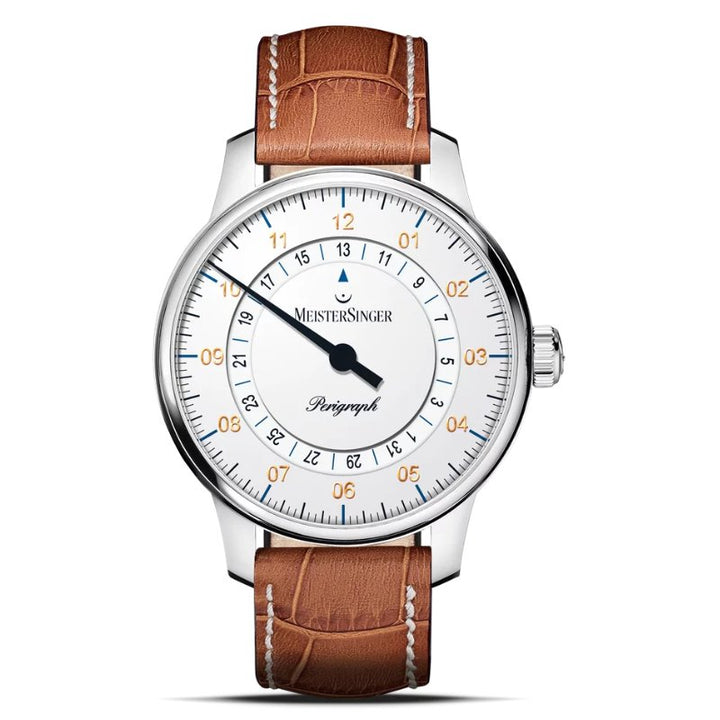 MeisterSinger: Perigraph 38mm White and Gold - The Independent CollectiveMeisterSinger: Perigraph 38mm White and Gold