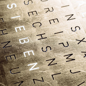 Qlocktwo Earth 90 Creators Edition Gold