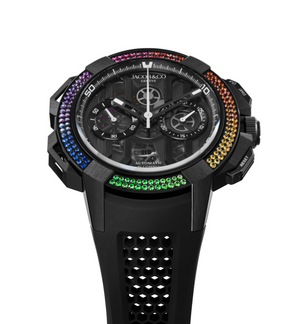 Jacob & Co. Epic X Chrono 44m - Pave Rainbow