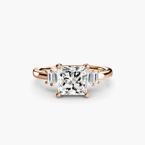 Baguette Accent Solitaire - The Independent CollectiveBaguette Accent Solitaire 
