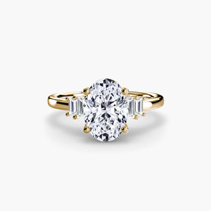 Baguette Accent Solitaire - The Independent CollectiveBaguette Accent Solitaire 