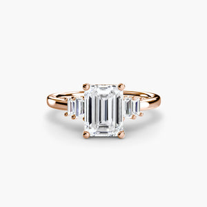 Baguette Accent Solitaire - The Independent CollectiveBaguette Accent Solitaire 