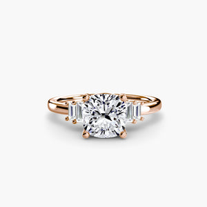 Baguette Accent Solitaire - The Independent CollectiveBaguette Accent Solitaire 