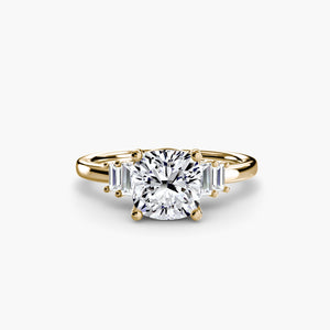 Baguette Accent Solitaire - The Independent CollectiveBaguette Accent Solitaire 