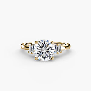 Baguette Accent Solitaire - The Independent CollectiveBaguette Accent Solitaire 