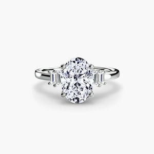 Baguette Accent Solitaire - The Independent CollectiveBaguette Accent Solitaire 
