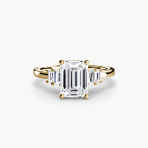 Baguette Accent Solitaire - The Independent CollectiveBaguette Accent Solitaire 