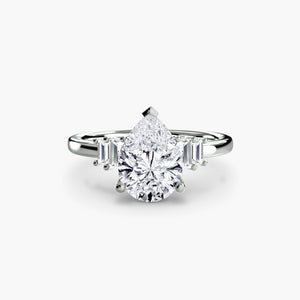 Baguette Accent Solitaire - The Independent CollectiveBaguette Accent Solitaire 