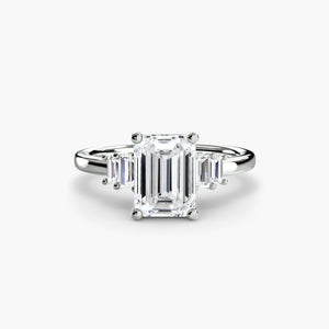 Baguette Accent Solitaire - The Independent CollectiveBaguette Accent Solitaire 