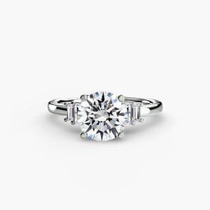 Baguette Accent Solitaire - The Independent CollectiveBaguette Accent Solitaire 