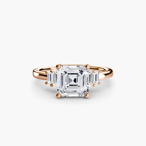 Baguette Accent Solitaire - The Independent CollectiveBaguette Accent Solitaire 