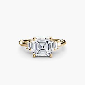 Baguette Accent Solitaire - The Independent CollectiveBaguette Accent Solitaire 
