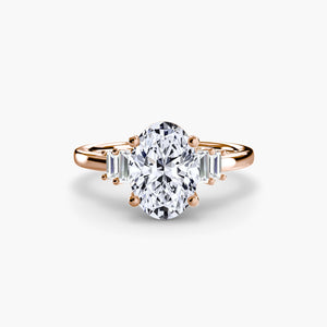 Baguette Accent Solitaire - The Independent CollectiveBaguette Accent Solitaire 