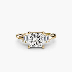 Baguette Accent Solitaire - The Independent CollectiveBaguette Accent Solitaire 