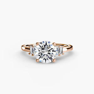 Baguette Accent Solitaire - The Independent CollectiveBaguette Accent Solitaire 