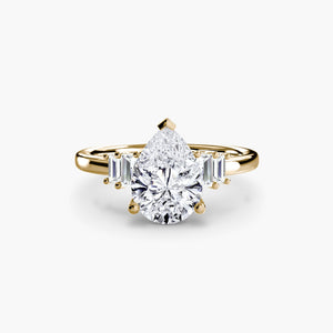 Baguette Accent Solitaire - The Independent CollectiveBaguette Accent Solitaire 