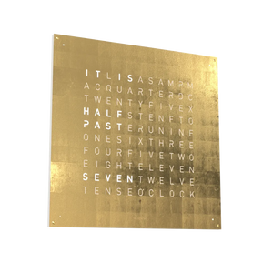 Qlocktwo Earth 90 Creators Edition Gold
