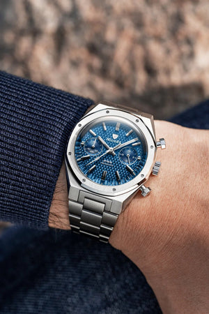 F77 SST Chrono Mecaquartz Blue MK2 - The Independent CollectiveF77 SST Chrono Mecaquartz Blue MK2 