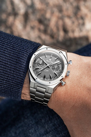 F77 SST Chrono Mecaquartz Grey MK2 - The Independent CollectiveF77 SST Chrono Mecaquartz Grey MK2 