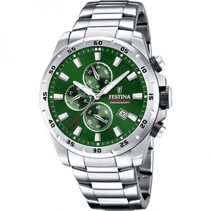 FESTINA TIMELESS CHRONOGRAPH - GREEN - The Independent CollectiveFESTINA TIMELESS CHRONOGRAPH - GREEN F20463/3