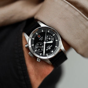 FORTIS Flieger F - 43 Bicompax - Black - The Independent Collective F4240006