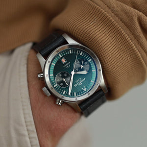 FORTIS Flieger F - 43 Bicompax - Petrol - The Independent Collective F4240008