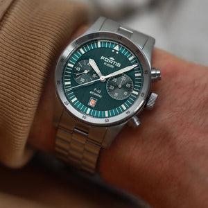 FORTIS Flieger F - 43 Bicompax - Petrol - The Independent Collective F4240008