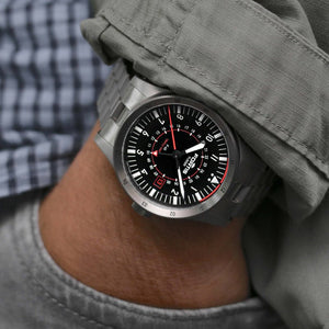 FORTIS Flieger F - 43 Triple GMT - Titanium Original - The Independent Collective F4260000