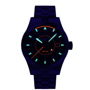 FORTIS Flieger F - 43 Triple GMT - Titanium Original - The Independent Collective F4260000