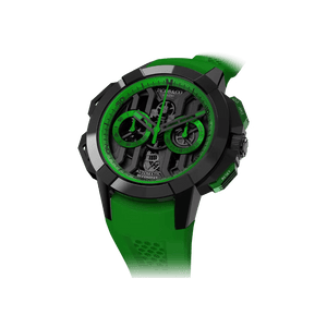 Jacob & Co. Epic X Chrono 44m - Black Titanium (Green) - The Independent CollectiveJacob & Co. Epic X Chrono 44m - Black Titanium (Green) EC430.21.AA.AA.A