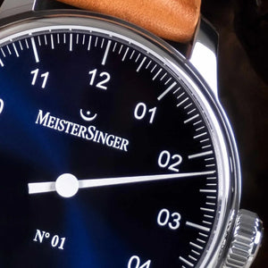MeisterSinger : Nº1 43mm Sunburst Blue - The Independent Collective AM3308
