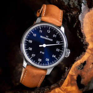 MeisterSinger : Nº1 43mm Sunburst Blue - The Independent Collective AM3308