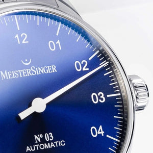 MeisterSinger : Nº3 38mm Sunburst Blue - The Independent Collective BM9908