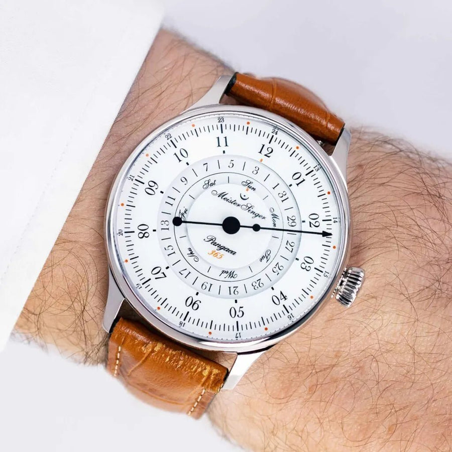 MeisterSinger : Pangaea Day Date 365 White - The Independent CollectiveMeisterSinger : Pangaea Day Date 365 White