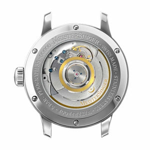 MeisterSinger: Perigraph 38mm White and Gold - The Independent Collective BM1101G