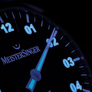 Meistersinger : Unomat Black with Arctic Blue - The Independent Collective UN902BLU