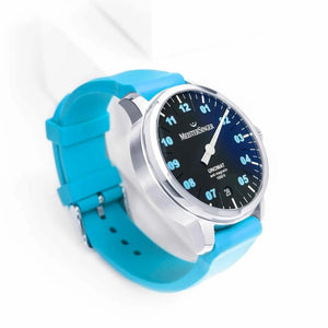 Meistersinger : Unomat Black with Arctic Blue - The Independent Collective UN902BLU