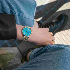 MeisterSinger : Yaara Ice Blue with Gold - The Independent CollectiveMeisterSinger : Yaara Ice Blue with Gold YA914G