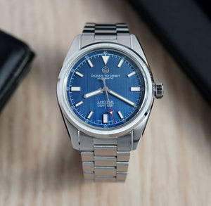 OCEAN TO ORBIT LHOTSE - BLUE STEEL RED TIP BRACELET - The Independent Collective