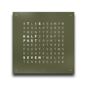 Qlocktwo Earth 45 Powder Coated Steel - The Independent CollectiveQlocktwo Earth 45 Powder Coated Steel 