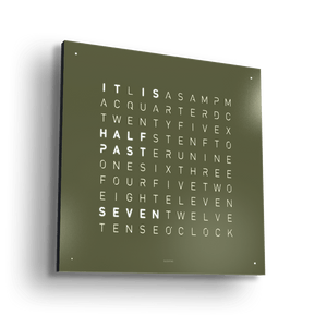 Qlocktwo Earth 45 Powder Coated Steel - The Independent CollectiveQlocktwo Earth 45 Powder Coated Steel 