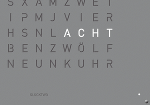 Qlocktwo Earth 90 Grey Pepper Powder Coated Steel - The Independent CollectiveQlocktwo Earth 90 Grey Pepper Powder Coated Steel