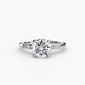 Solitaire with Shoulder Accents - The Independent CollectiveSolitaire with Shoulder Accents 