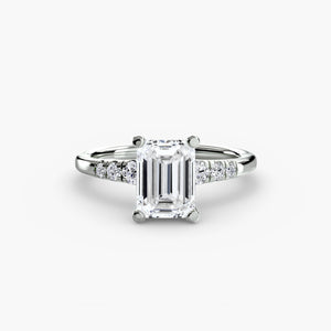 Solitaire with Shoulder Accents - The Independent CollectiveSolitaire with Shoulder Accents 