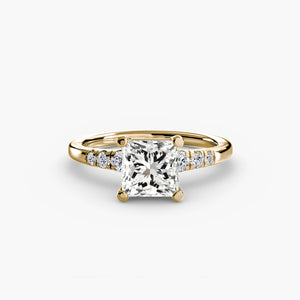 Solitaire with Shoulder Accents - The Independent CollectiveSolitaire with Shoulder Accents 