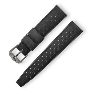 SQUALE STRAP - Black Homage Tropic Rubber Strap 20mm - The Independent Collective CINTRB20 - 3