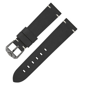 SQUALE STRAP - Black Leather Strap 20mm - The Independent Collective CIN20CUOBK - 3