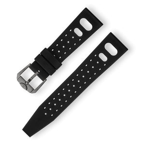 SQUALE STRAP - Black Tropic Rubber Strap 20mm - The Independent Collective CINTRB20 - 3
