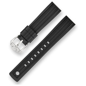 SQUALE STRAP - Black Von Buren Pro Rubber Strap 20mm - The Independent Collective CIVO20BK - 2
