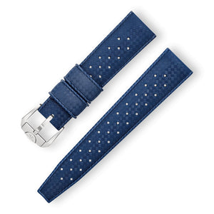 SQUALE STRAP - Blue Homage Tropic Rubber Strap 22mm - The Independent Collective CINHTRBL22 - 2